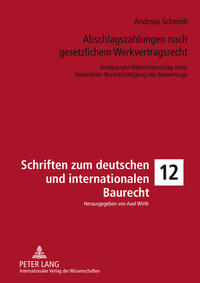Vorderes Coverbild Abschlagszahlungen nach gesetzlichem Werkvertragsrecht