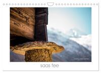 Vorderes Coverbild saas fee (Wandkalender 2025 DIN A4 quer), CALVENDO Monatskalender