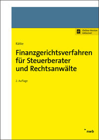 Vorderes Coverbild Finanzgerichtsverfahren für Steuerberater und Rechtsanwälte