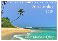 Vorderes Coverbild Sri Lanka, Palmen, Strand und Meer (Wandkalender 2025 DIN A4 quer), CALVENDO Monatskalender