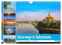 Vorderes Coverbild Unterwegs in Südostasien (Wandkalender 2025 DIN A4 quer), CALVENDO Monatskalender