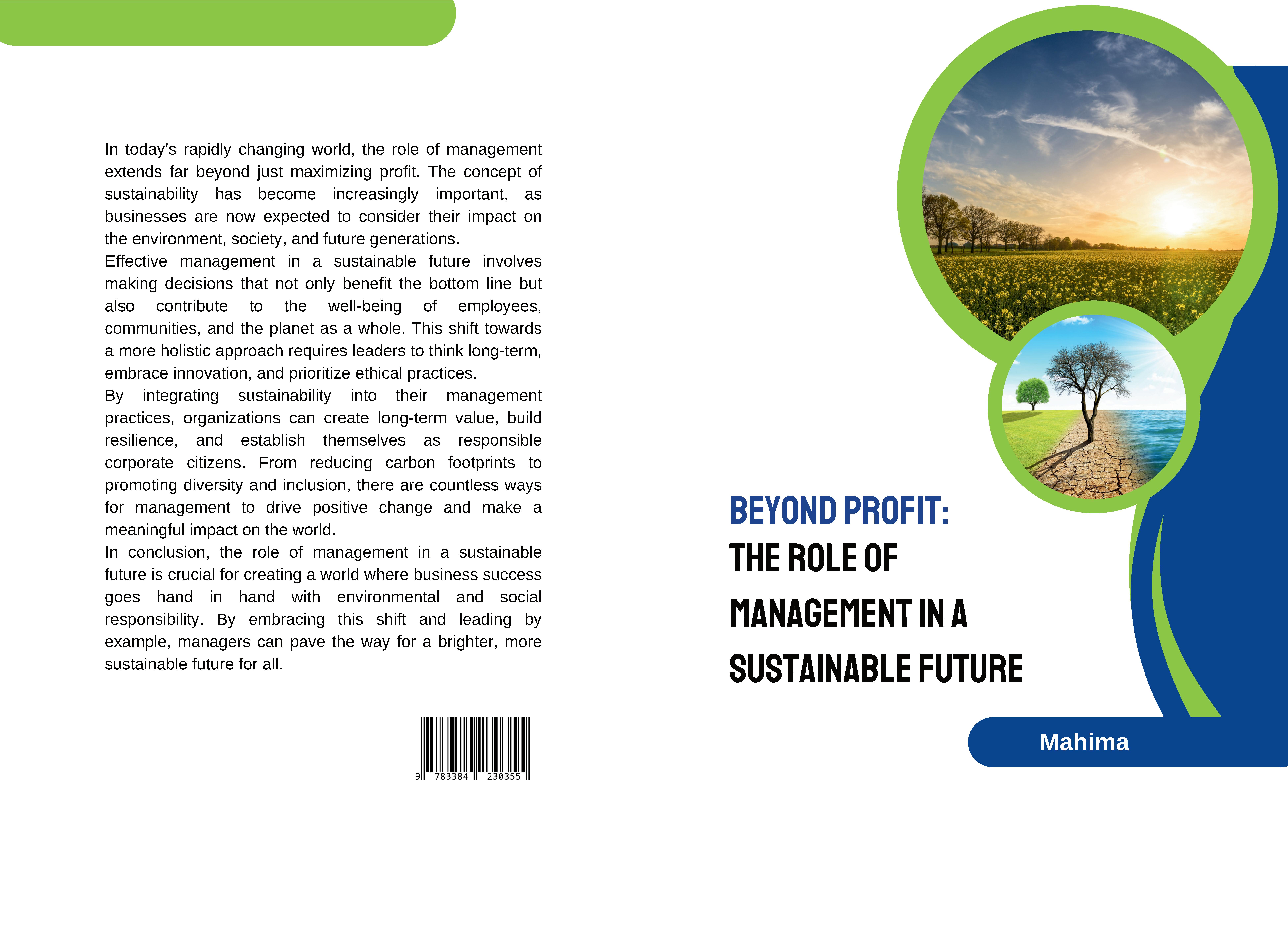 Gesamtes Coverbild Beyond Profit: The Role of Management in a Sustainable Future