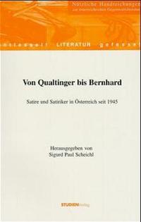 Vorderes Coverbild Von Qualtinger bis Bernhard