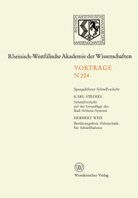 Vorderes Coverbild Schnellverkehr auf der Grundlage des Rad-Schiene-Systems. Berührungsfreie Fahrtechnik für Schnellbahnen