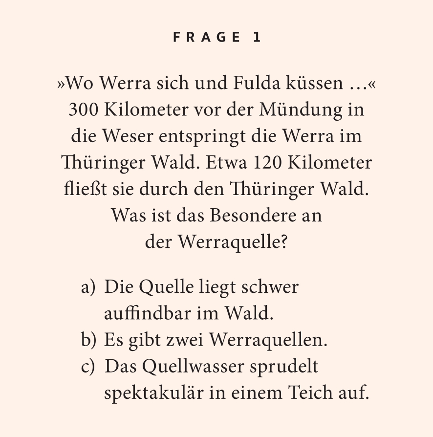 Beispielinhalt (Bild) Thüringer Wald-Quiz