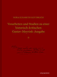 Vorderes Coverbild Vorarbeiten und Studien zu einer historisch-kritischen Gustav-Meyrink-Ausgabe