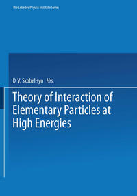 Vorderes Coverbild Theory of Interaction of Elementary Particles at High Energies