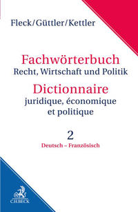 Vorderes Coverbild Wörterbuch Recht, Wirtschaft, Politik