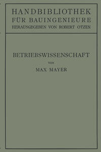 Vorderes Coverbild Betriebswissenschaft