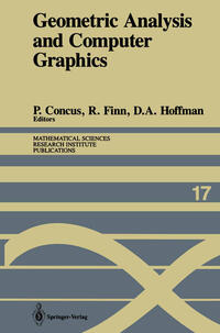 Vorderes Coverbild Geometric Analysis and Computer Graphics