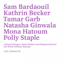 Vorderes Coverbild Critical Distance. Body Politics and Displacement in the Work of Mona Hatoum