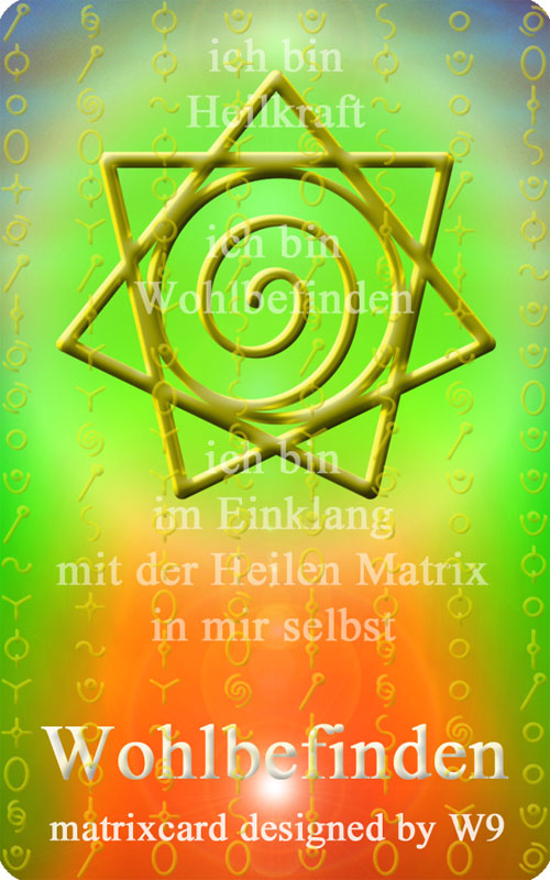 Beispielinhalt (Bild) 3D Matrixcard Wohlbefinden