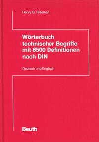 Vorderes Coverbild Wörterbuch technischer Begriffe mit 6500 Definitionen nach DIN