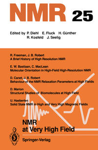 Vorderes Coverbild NMR at Very High Field