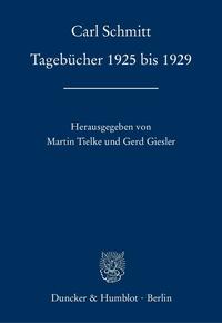 Vorderes Coverbild Tagebücher 1925 bis 1929.