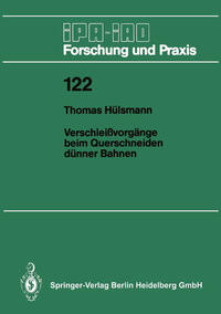 Vorderes Coverbild Verschleißvorgänge beim Querschneiden dünner Bahnen