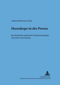 Vorderes Coverbild Horoskope in der Presse