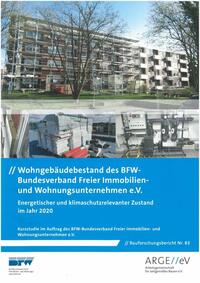 Vorderes Coverbild Wohngebäudebestand des BfW-Bundesverband Freier Immobilien- und Wohnungsunternehmen e.V.