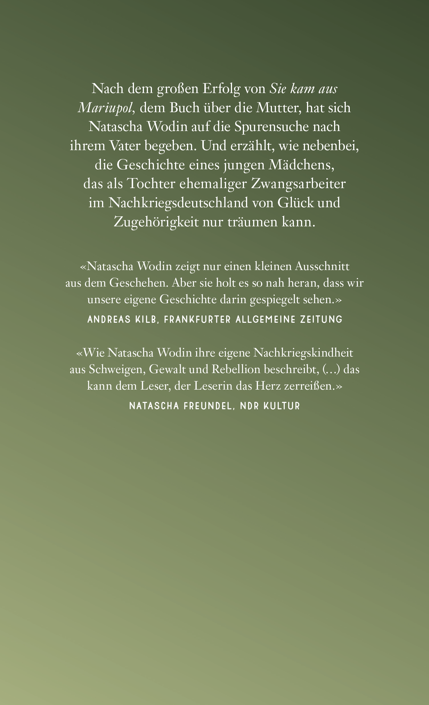 Rückseitencover Irgendwo in diesem Dunkel
