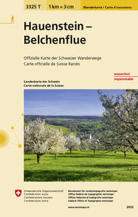 Vorderes Coverbild 3325T Hauenstein - Belchenflue Wanderkarte