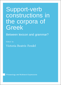 Vorderes Coverbild Support-verb constructions in the corpora of Greek