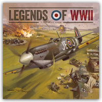 Vorderes Coverbild Legends of World War II – Legendäre Flugzeuge des Zweiten Weltkrieges 2026 – Wand-Kalender