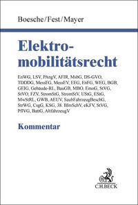Vorderes Coverbild Elektromobilitätsrecht