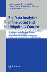 Vorderes Coverbild Big Data Analytics in the Social and Ubiquitous Context