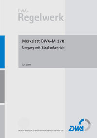 Vorderes Coverbild Merkblatt DWA-M 378 Umgang mit Straßenkehricht