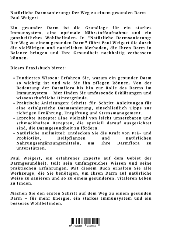 Rückseitencover Natürliche Darmsanierung