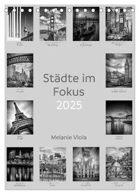 Vorderes Coverbild Städte im Fokus (Tischkalender 2025 DIN A5 hoch), CALVENDO Monatskalender