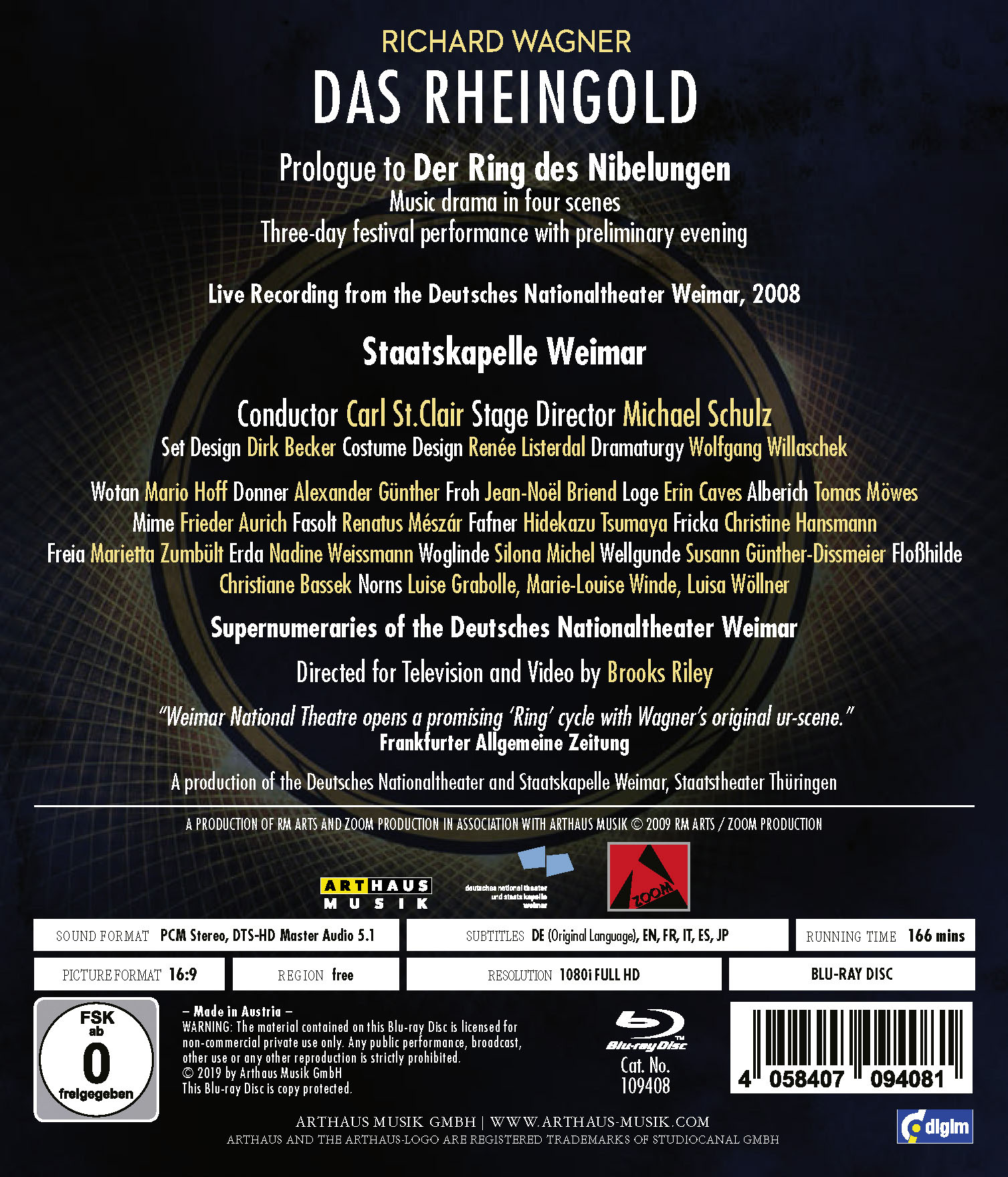 Rückseitencover Das Rheingold