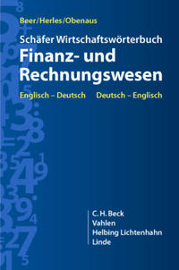 Vorderes Coverbild Schäfer Wirtschaftswörterbuch: Finanz- und Rechnungswesen