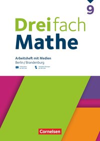Vorderes Coverbild Dreifach Mathe - Berlin und Brandenburg - 9. Schuljahr