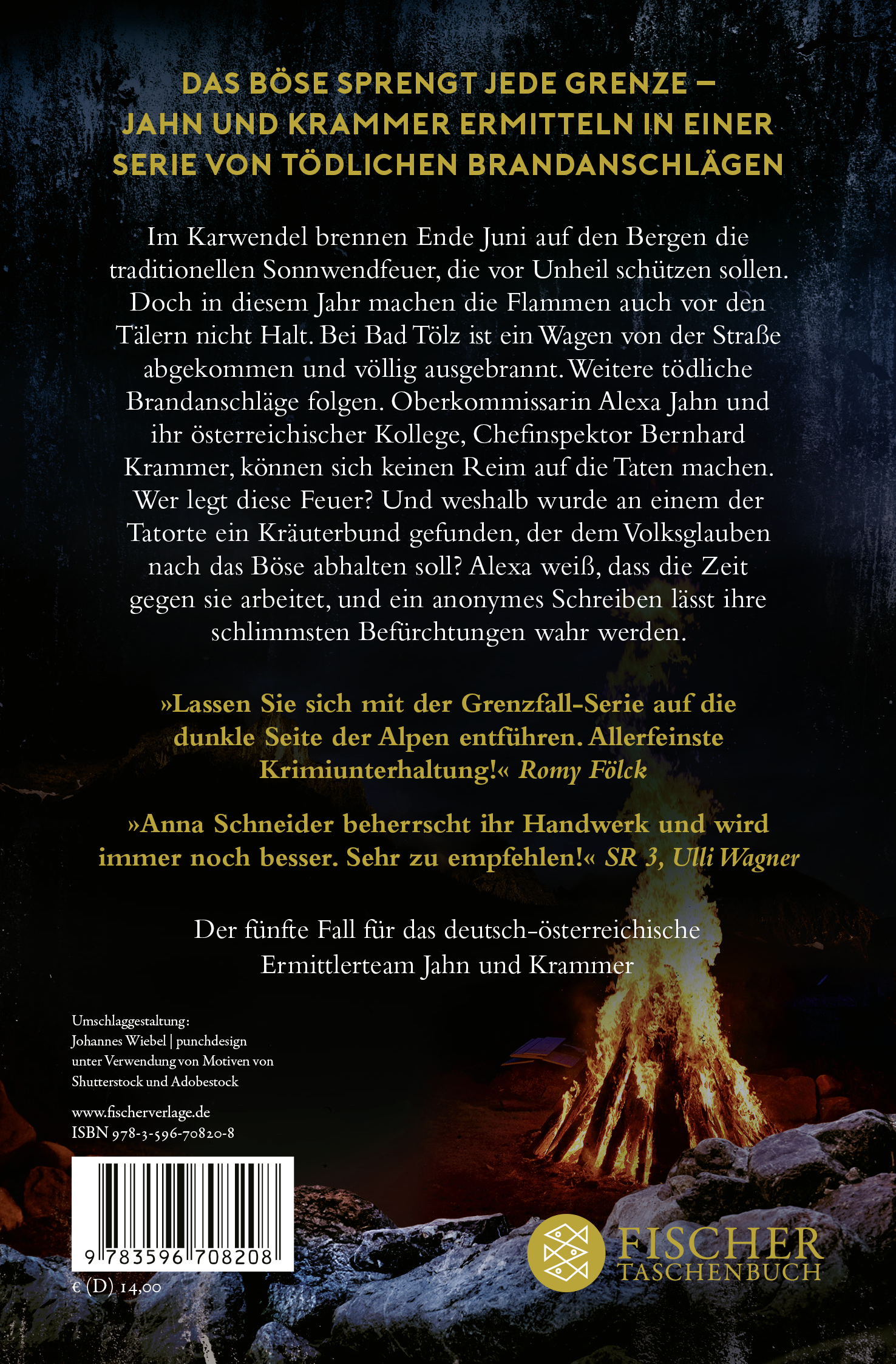 Rückseitencover Grenzfall – Ihre Spur in den Flammen