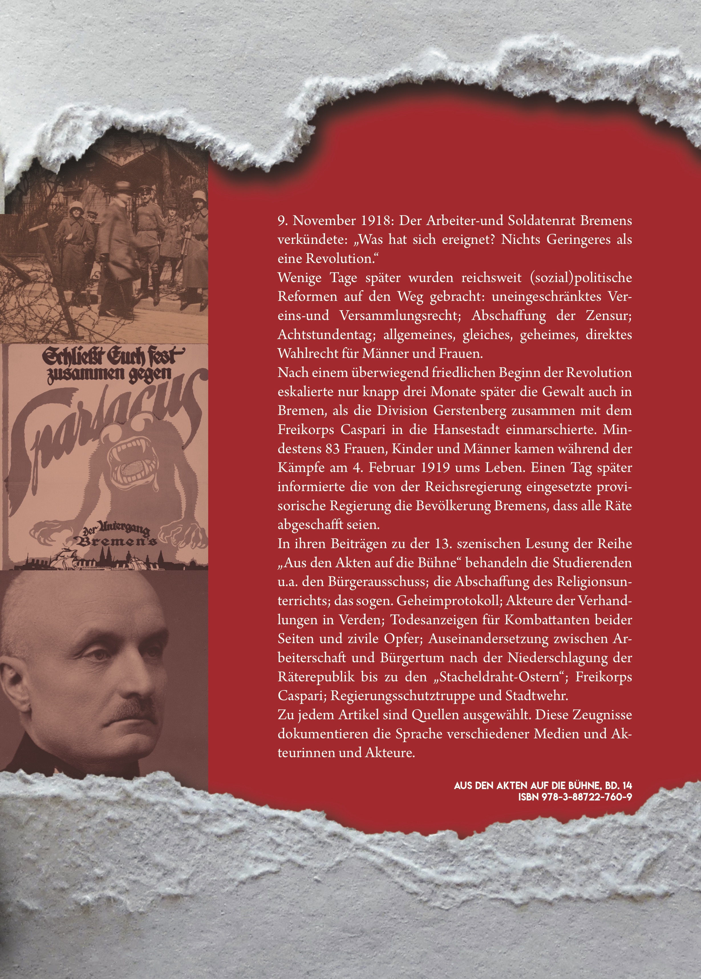 Rückseitencover Revolution 1918/19 in Bremen