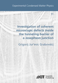 Vorderes Coverbild Investigation of coherent microscopic defects inside the tunneling barrier of a Josephson junction