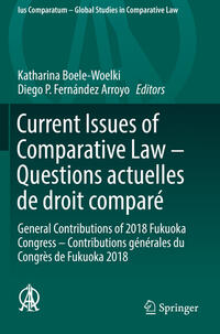 Vorderes Coverbild Current Issues of Comparative Law – Questions actuelles de droit comparé