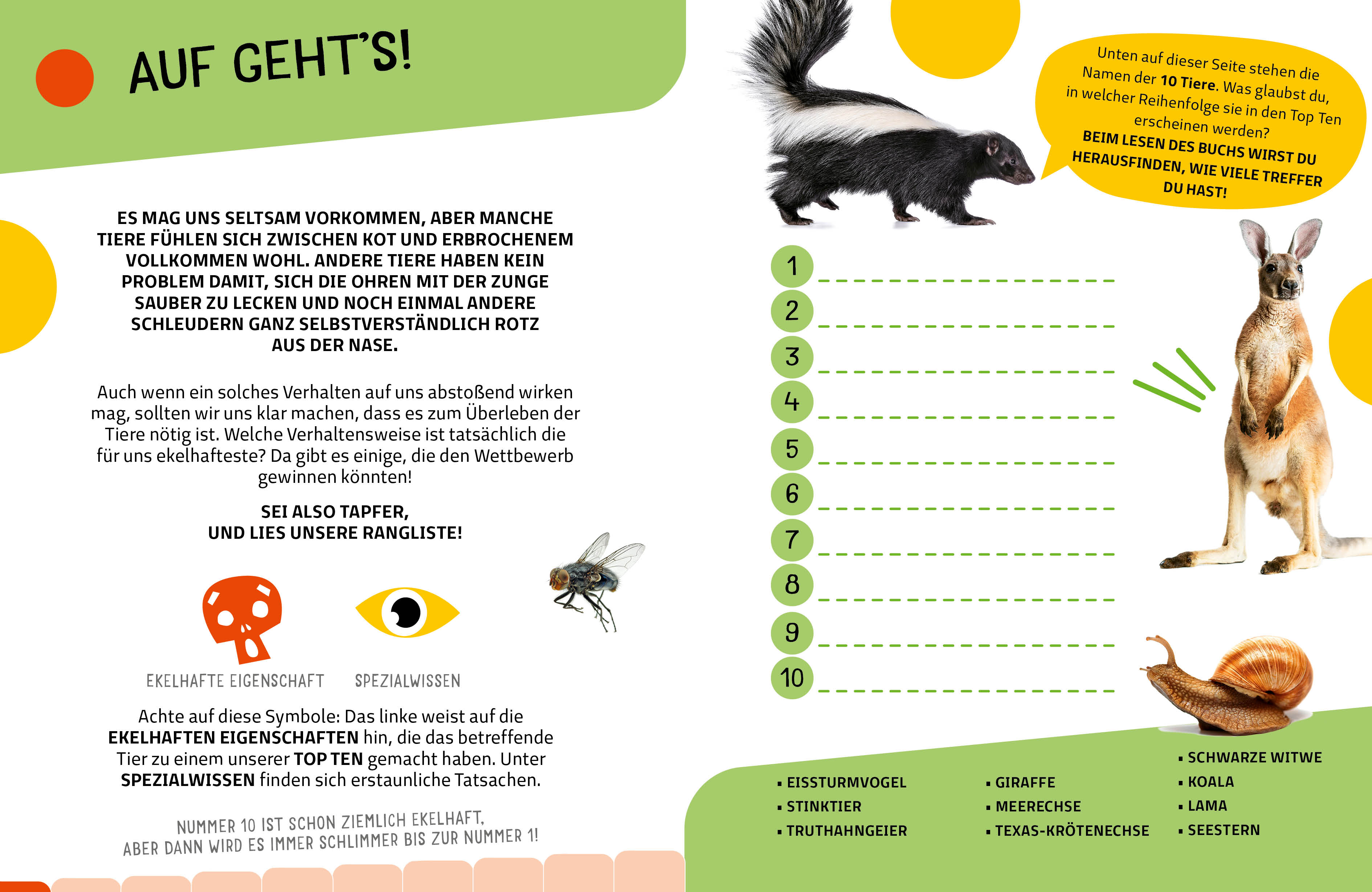 Beispielinhalt (Bild) Die krassesten Tiere