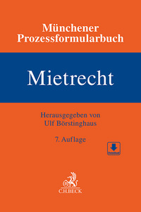 Vorderes Coverbild Münchener Prozessformularbuch Bd. 1: Mietrecht