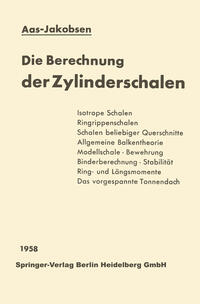 Vorderes Coverbild Die Berechnung der Zylinderschalen