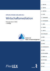 Vorderes Coverbild FlexLex Wirtschaftsmediation