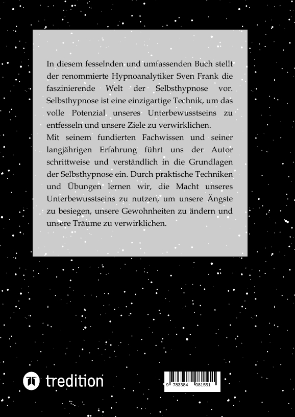 Rückseitencover Die Kraft der Selbsthypnose