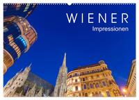 Vorderes Coverbild W I E N E R Impressionen (Wandkalender 2025 DIN A2 quer), CALVENDO Monatskalender