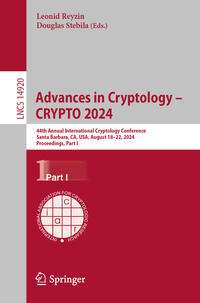 Vorderes Coverbild Advances in Cryptology – CRYPTO 2024
