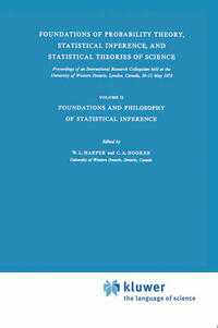 Vorderes Coverbild Foundations of Probability Theory, Statistical Inference, and Statistical Theories of Science