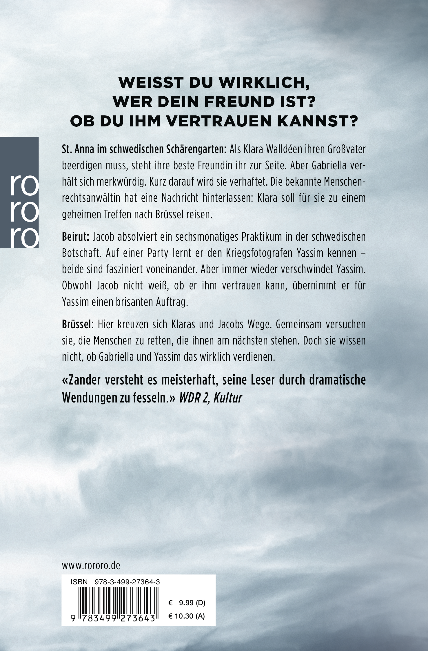 Rückseitencover Der Freund