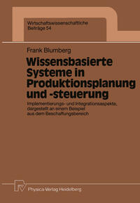 Vorderes Coverbild Wissensbasierte Systeme in Produktionsplanung und -steuerung