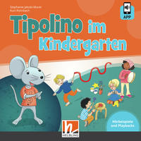 Vorderes Coverbild Tipolino im Kindergarten. Audio-CD inkl. Helbling Media App
