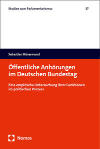 Vorderes Coverbild Öffentliche Anhörungen im Deutschen Bundestag